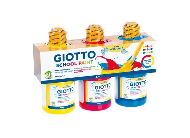 Гуашь 3цв Giotto School Paint 250мл