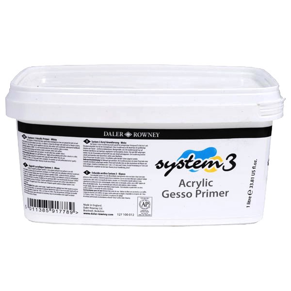 Грунт гипсовый белый SYSTEM 3 GESSO PRIMER 1000мл