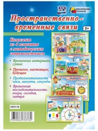 Комплект плакатов Пространственно-временные связи: 4 плаката + методичка