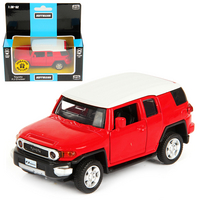 Машина Toyota FJ Cruiser дв.откр., цв.красн., инерц., метал 1/43